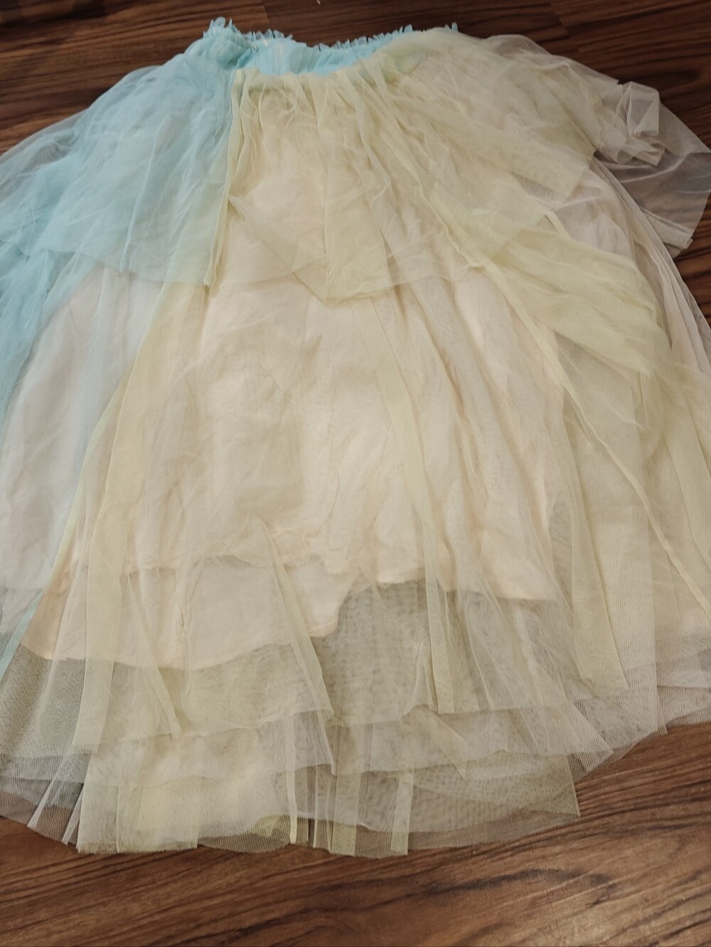 Anthropologie Pernille Rosenkilde Strapless Colorblock Tulle Dress - Picture 4 of 12